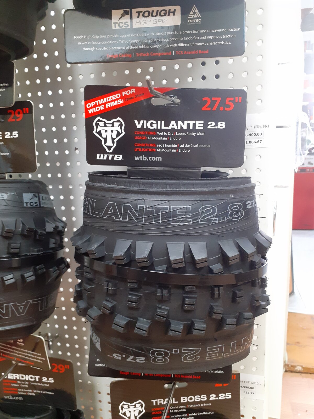 WTB Vigilante 2.8x27.5" TCS Tough TriTec FRT