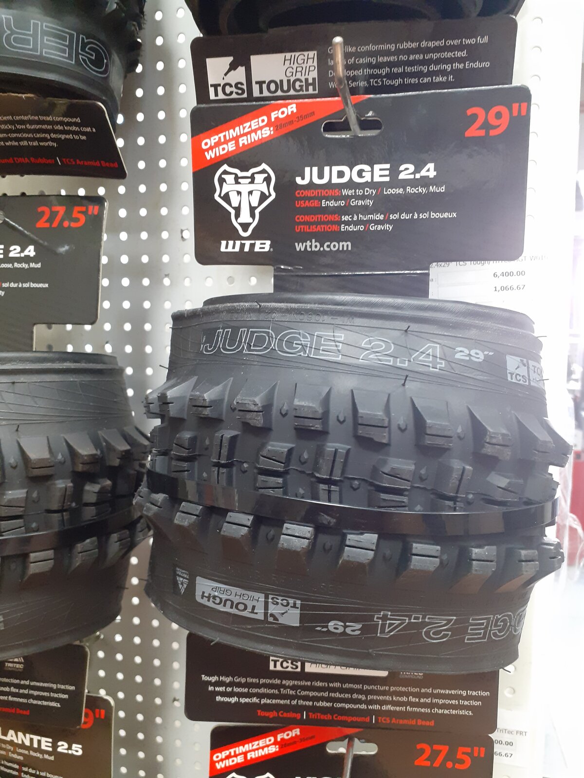 WTB Judge 2.4x29" TCS Tough TriTec HGT